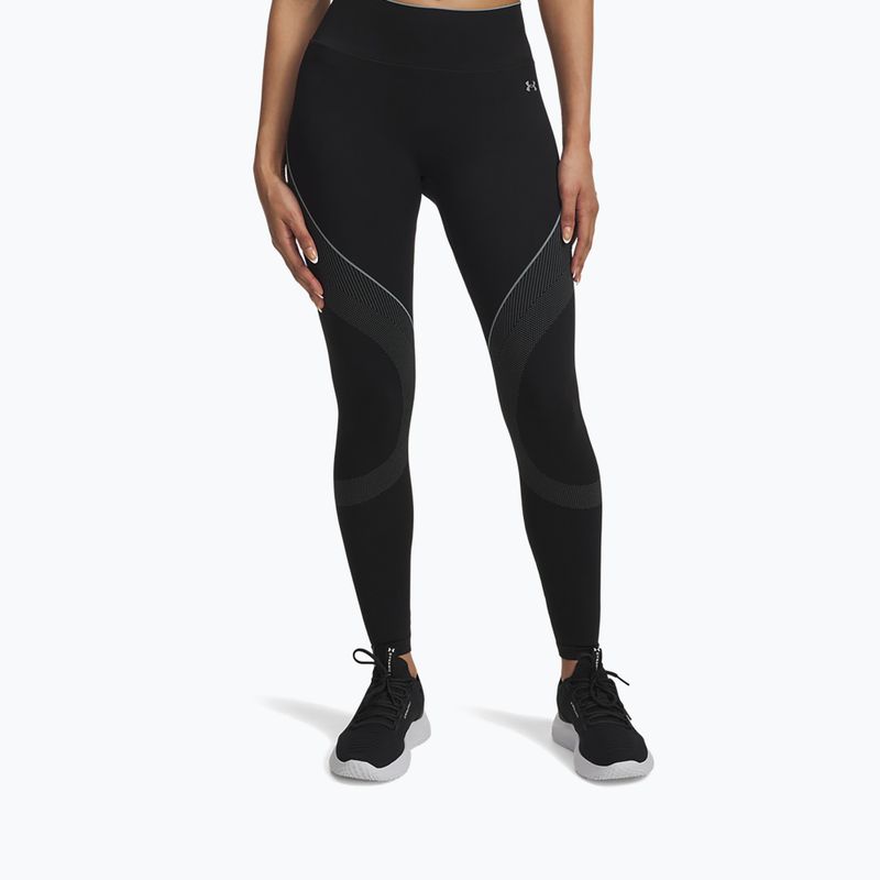 Damen Trainingsleggings Under Armour Vanish Seamless black/steel/steel