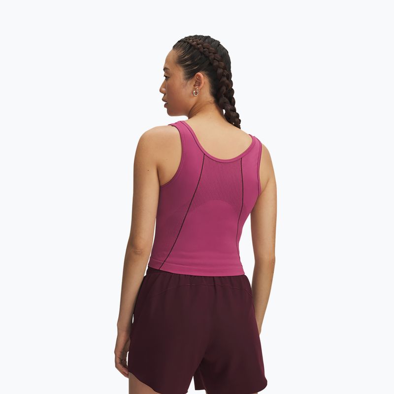Trainingsshirt Damen Under Armour Vanish Seamless Tank fuchsia dusk/dark maroon/dark maroon 2