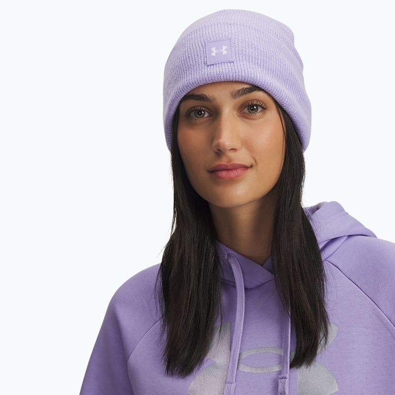 Damen-Wintermütze Under Armour Halftime beanie transparent/transparent/white 3