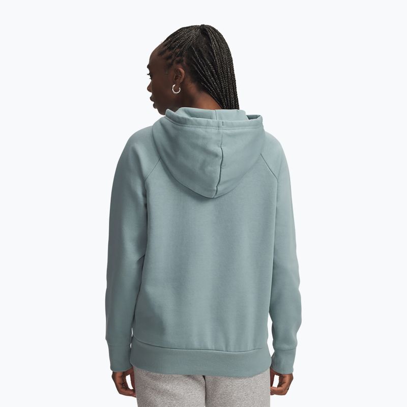 Hoodie Sweatshirt Damen Under Armour Rival Fleece Big Logo Hoody serpentine/white 2