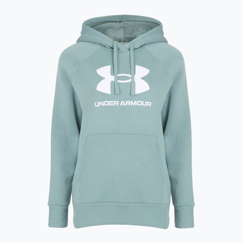 Hoodie Sweatshirt Damen Under Armour Rival Fleece Big Logo Hoody serpentine/white 4