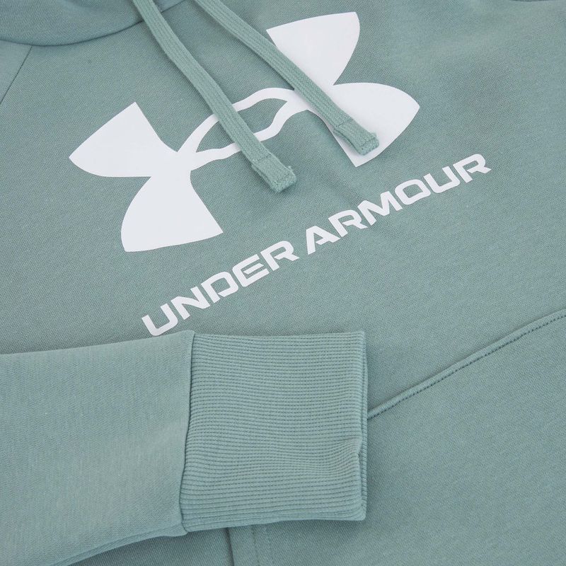 Hoodie Sweatshirt Damen Under Armour Rival Fleece Big Logo Hoody serpentine/white 6