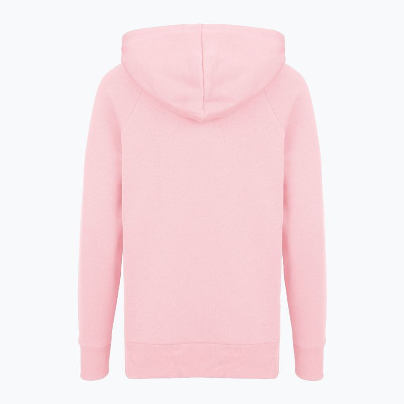 Hoodie Sweatshirt Damen Under Armour Rival Fleece Big Logo Hoody prime pink/white 4