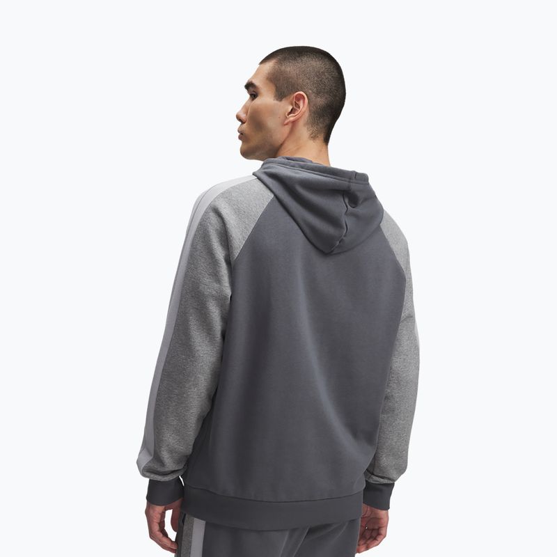 Hoodie Sweatshirt Herren Under Armour Rival Fleece Colorblock Hoodie castlerock/mod gray/white 2