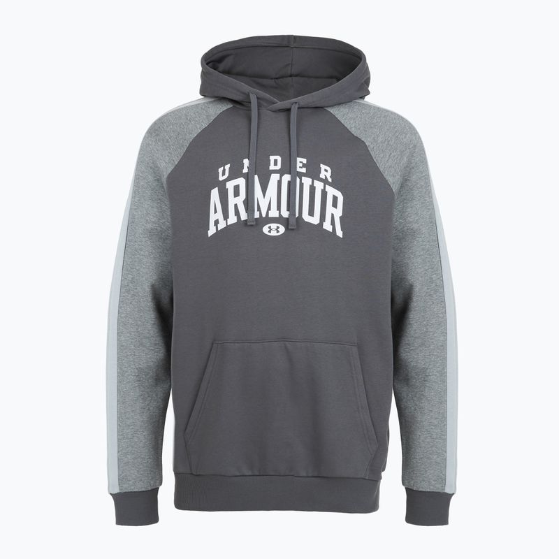 Hoodie Sweatshirt Herren Under Armour Rival Fleece Colorblock Hoodie castlerock/mod gray/white 3