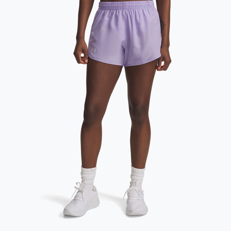 Damen Laufshorts Under Armour Fly By 3" transparent/transparent/reflektierend
