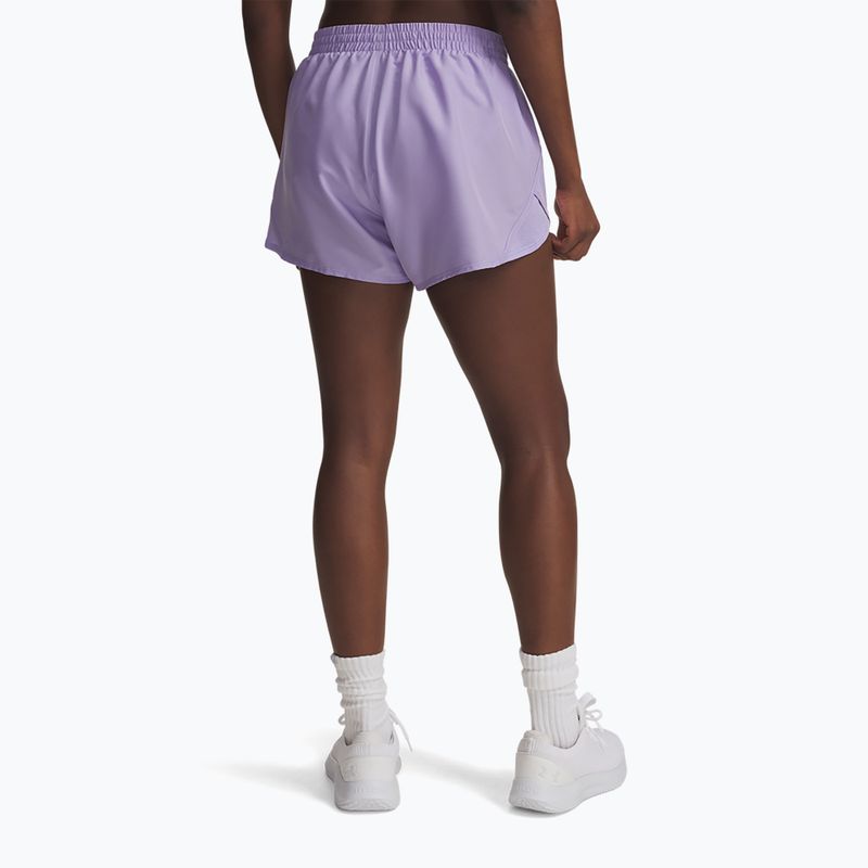 Damen Laufshorts Under Armour Fly By 3" transparent/transparent/reflektierend 3