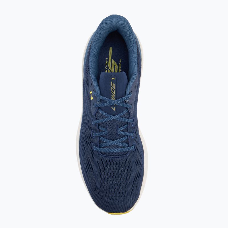Herren-Laufschuhe Under Armour Sonic 7 washed navy/nu blue/yellow shade 5