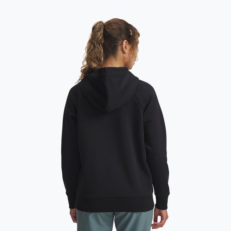 Hoodie Sweatshirt Damen Under Armour Rival Feelce Shimmer Hoody black/iridescent 2