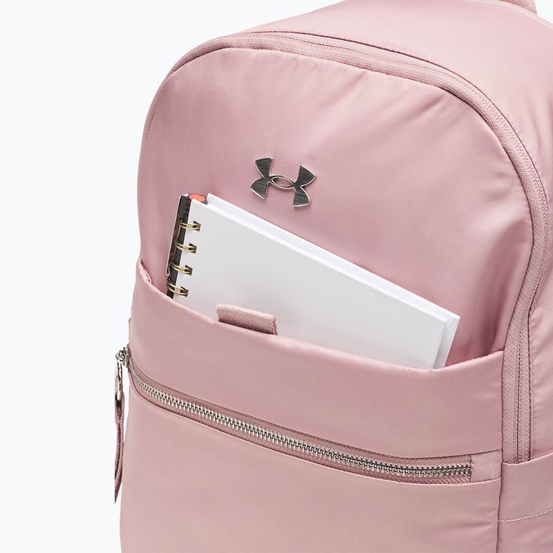 Damenrucksack Under Armour Studio Campus BP tourmaline pink/metallic silver 3