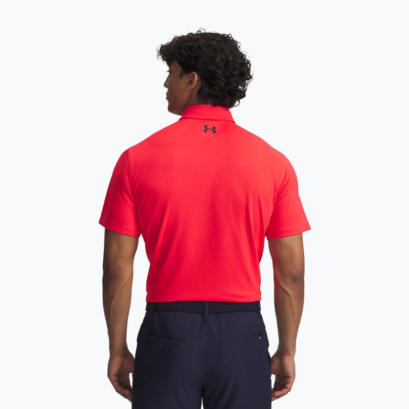 Poloshirt Herren Under Armour Tee To Green Pique Polo racer red/black 2