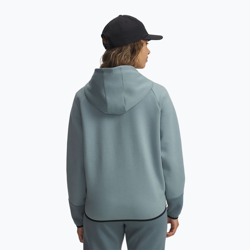 Damen-Sweatshirt Under Armour Unstoppable Fleece HZ serpentine/jasper blue/black 2