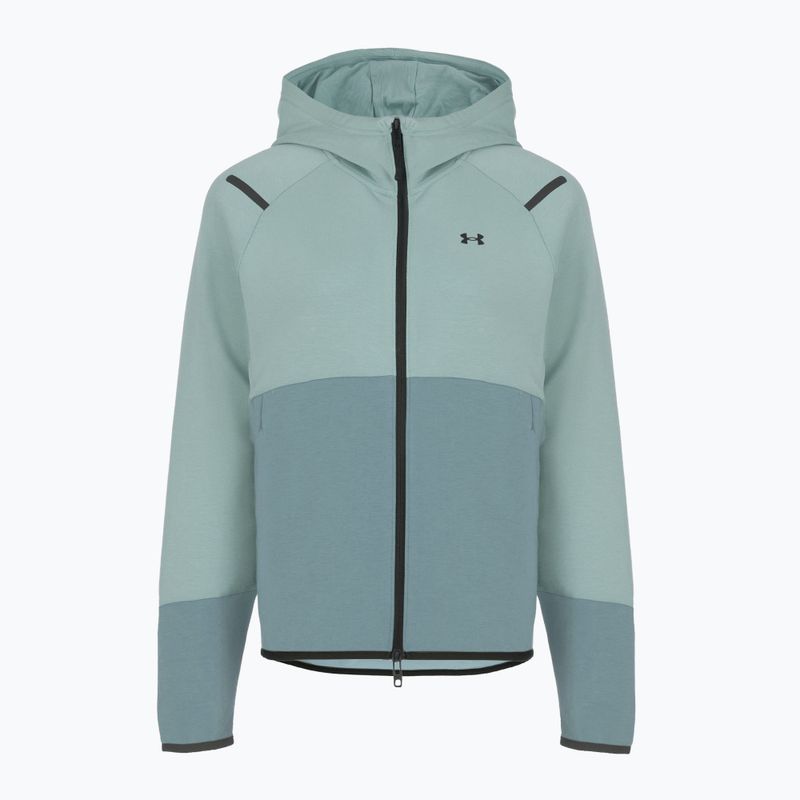 Damen-Sweatshirt Under Armour Unstoppable Fleece HZ serpentine/jasper blue/black 4