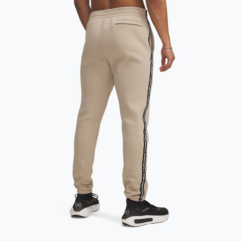 Herrenhose Under Armour Icon Fleece Jgr City Khaki/White 3