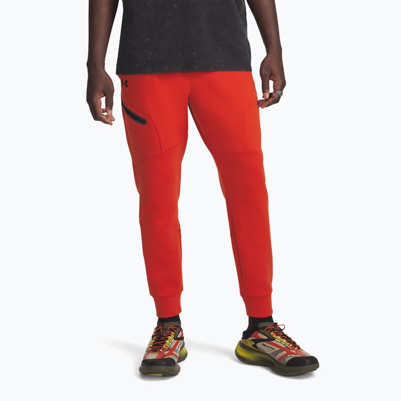 Herren Trainingshose Under Armour Unstoppable Fleece Jgr Surplus Orange Black