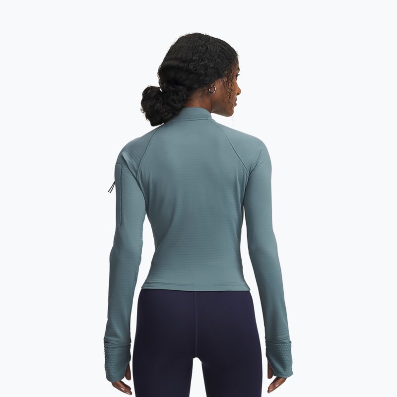 Damen-Laufpullover Under Armour Pro Half Zip jasper blue/reflective 2