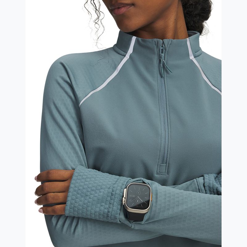 Damen-Laufpullover Under Armour Pro Half Zip jasper blue/reflective 3