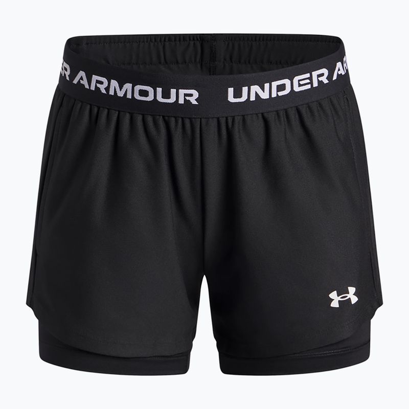 Trainingsshorts für Kinder Under Armour UA Tech Play Up 2IN1 Shorts black/black/white