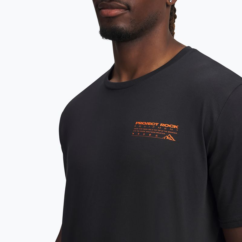 Herren-Trainingsshirt Under Armour Project Rock Q4 1 black/orange base 4