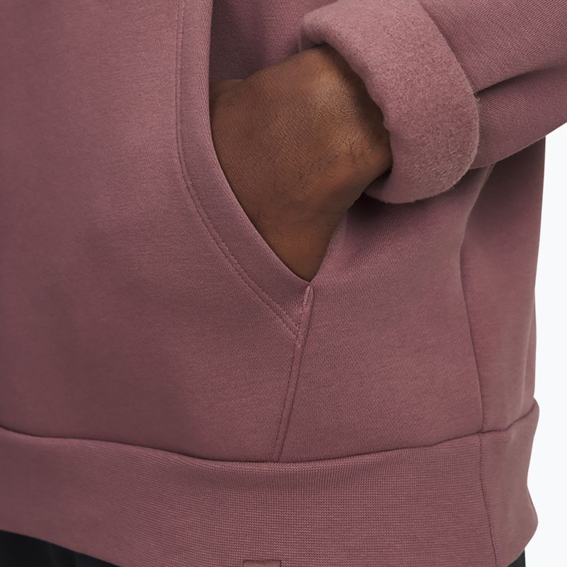 Herrenpullover Under Armour Project Rock Icon Hoody maroon mist/black 3
