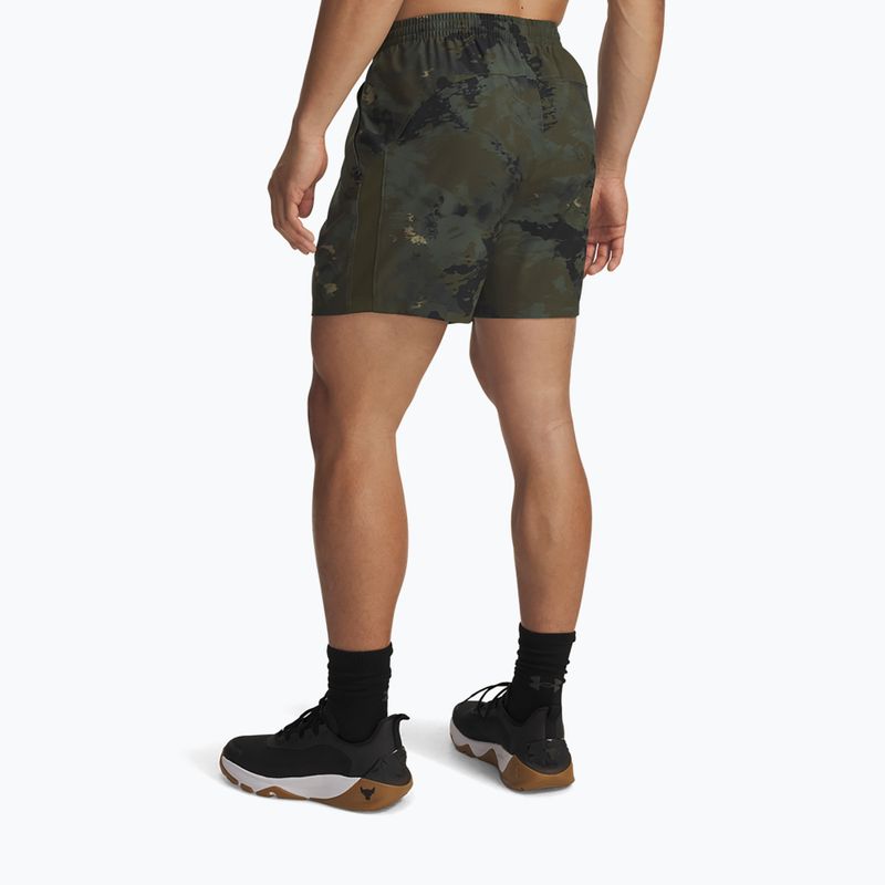 Herren-Trainingsshorts Under Armour Project Rock Ultimate expedition green/black 3