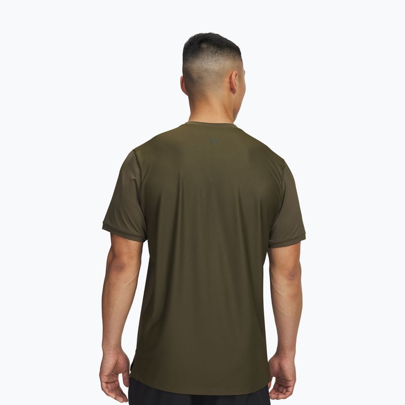 Herren Trainingsshirt Under Armour Project Rock Iso Chill expedition green/baroque green 2