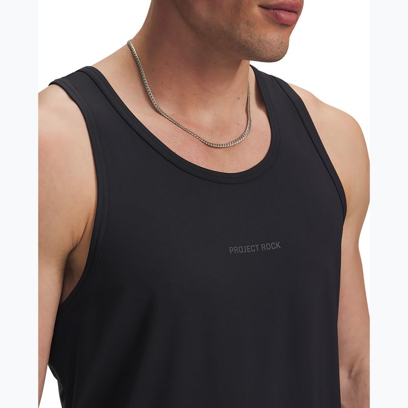Herren Trainings-Tank Under Armour Project Rock Iso Chill Tank black/anthracite 3