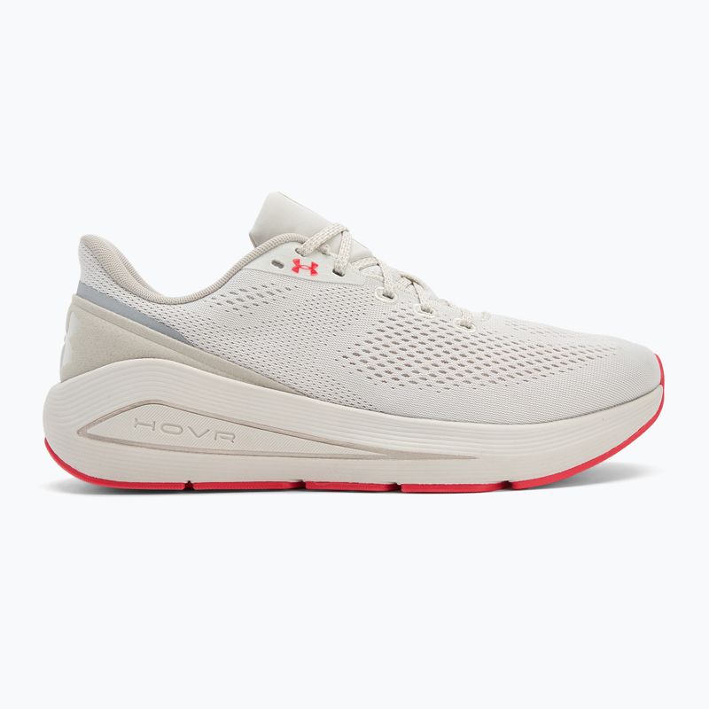 Herren-Laufschuhe Under Armour Sonic 7 summit white/khaki base/racer red 2