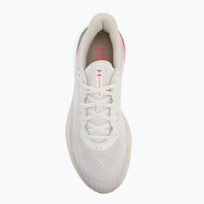 Herren-Laufschuhe Under Armour Infinite Summit Weiß/Khaki Base/Racer Rot 5