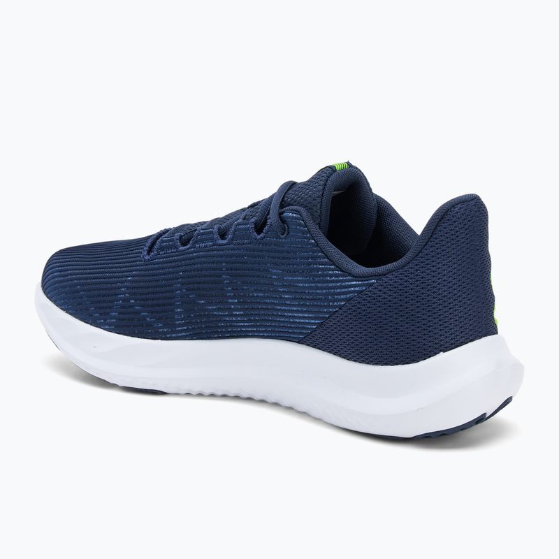Herren-Laufschuhe Under Armour Charged Speed Swift washed navy/schwarz/high vis gelb 3