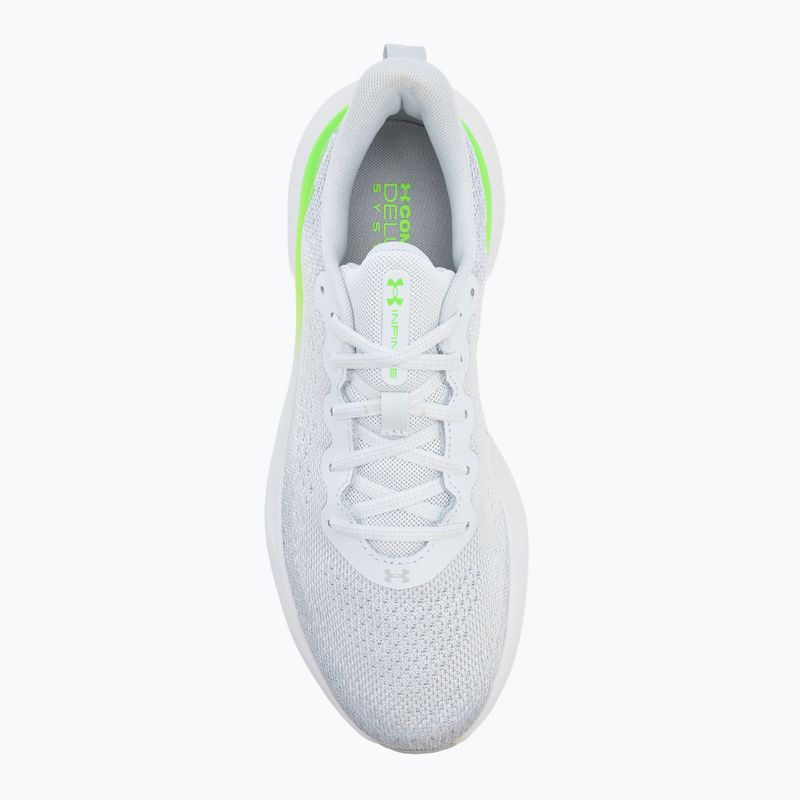 Herren-Laufschuhe Under Armour Infinite distant gray/halo gray/hyper green 5
