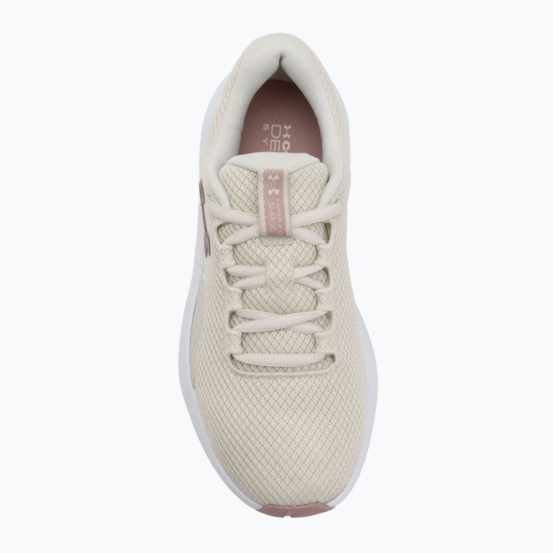 Damen-Laufschuhe Under Armour Charged Surge 4 Summit White/Tourmaline Pink/Metallic Tourmaline Pink 5