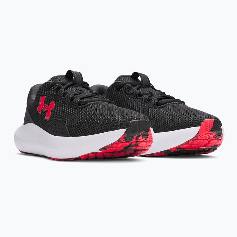 Herren-Laufschuhe Under Armour Charged Surge 4 black/anthracite/racer red 2