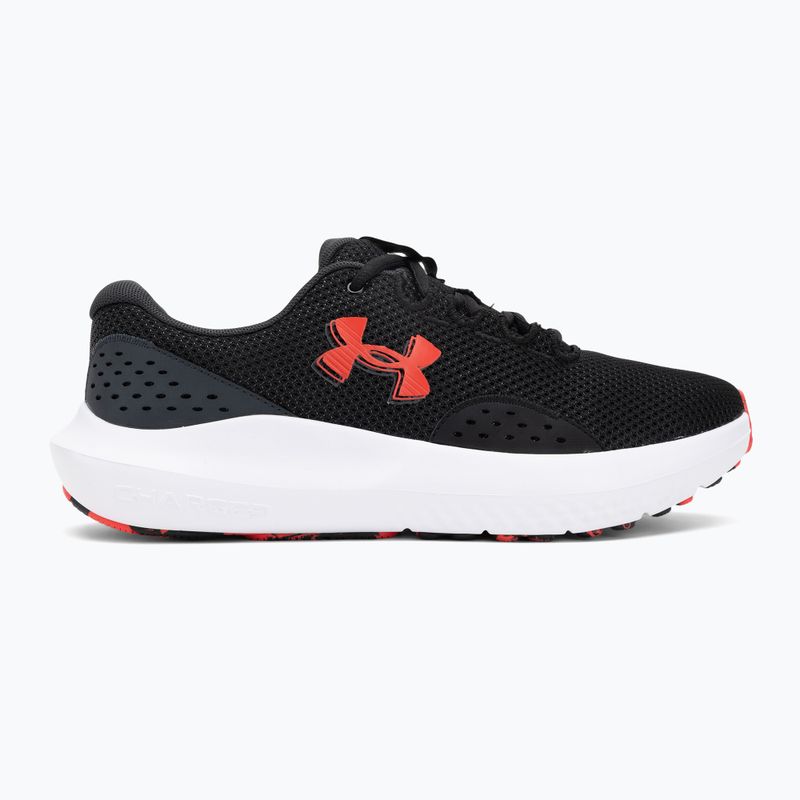 Herren-Laufschuhe Under Armour Charged Surge 4 black/anthracite/racer red 2