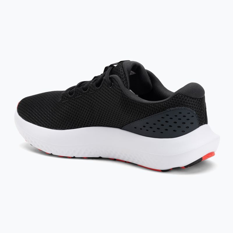 Herren-Laufschuhe Under Armour Charged Surge 4 black/anthracite/racer red 3