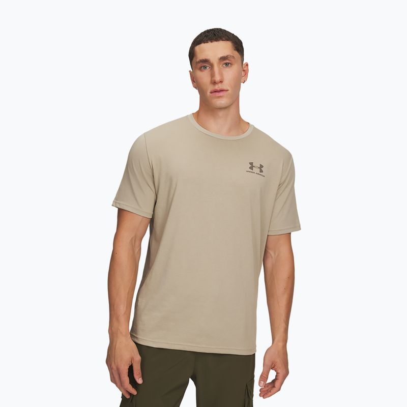 Herren T-Shirt Under Armour Sportstyle Left Chest city khaki/taupe dusk
