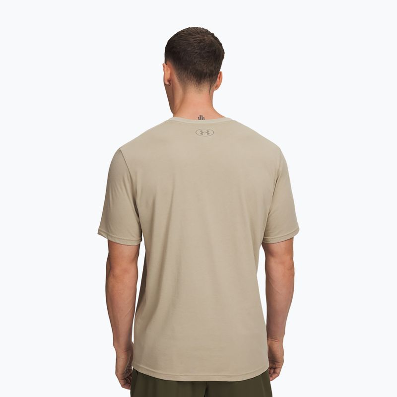 Herren T-Shirt Under Armour Sportstyle Left Chest city khaki/taupe dusk 2
