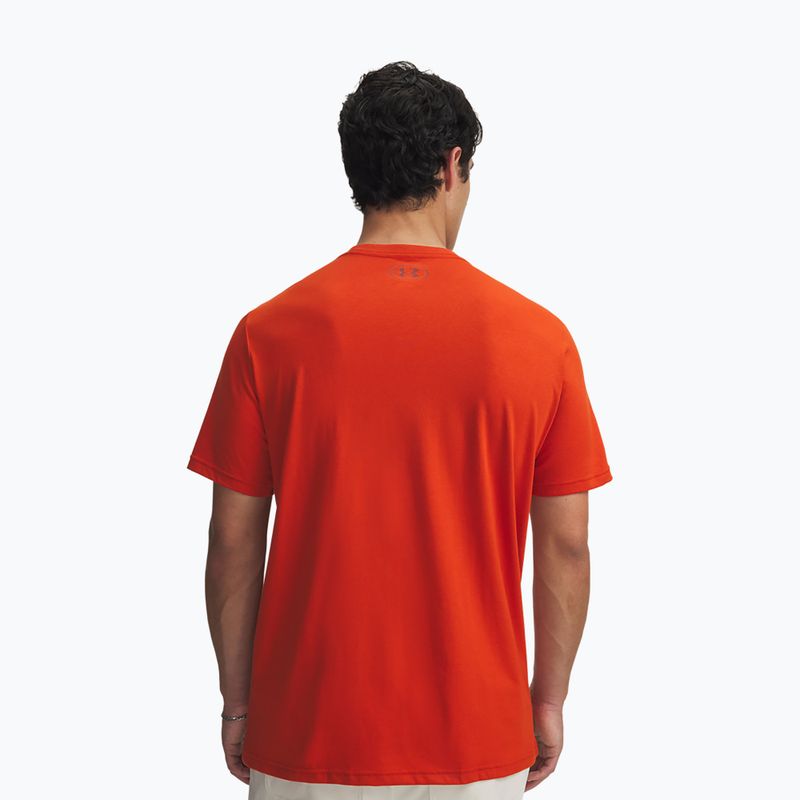 Herren T-Shirt Under Armour Sportstyle Left Chest surplus orange/cinna red 2