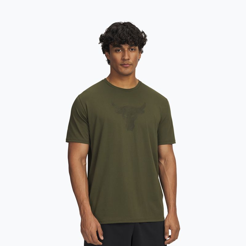 Trainingsshirt Herren Under Armour Project Rock Payoff Graphic expedition green/black