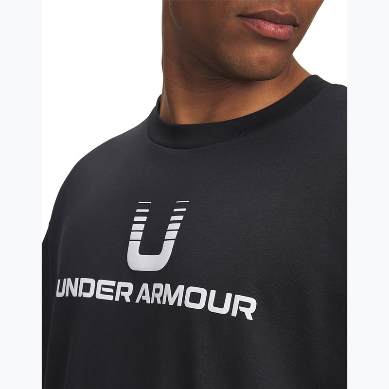 Shirt Herren Under Armour Logo Heayweight black/white 3