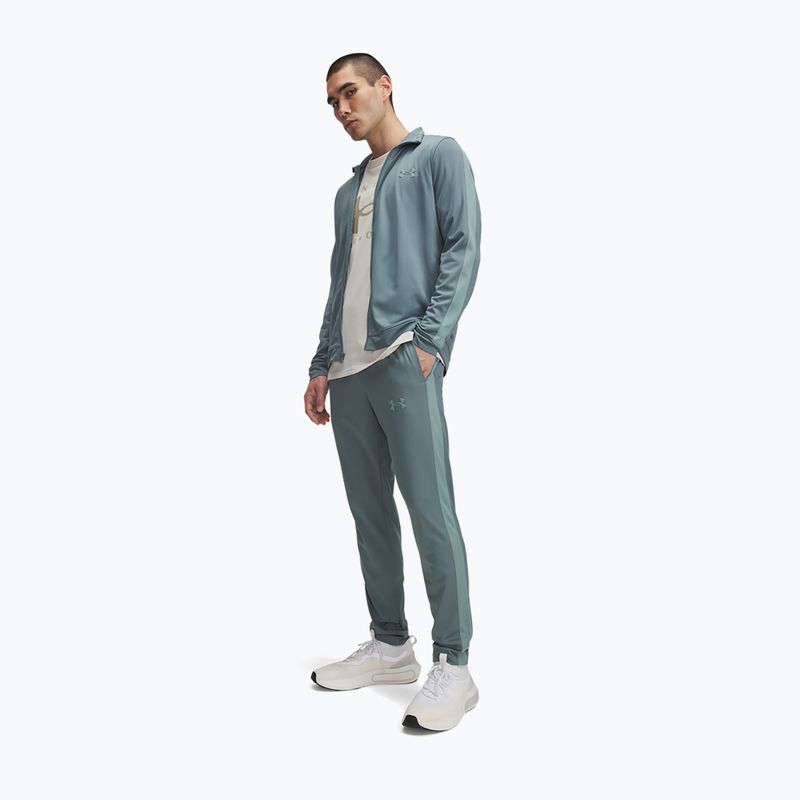 Jogginghose Trainingsanzug Herren Under Armour UA Knit Track Suit jasper blue/serpentine/serpentine