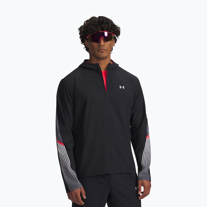 Herren-Laufjacke Under Armour Velociti Storm Hooded