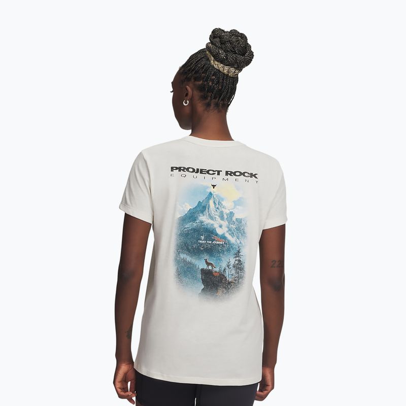 Damen-Trainingsshirt Under Armour Project Rock Graphic 2 stone/black 3