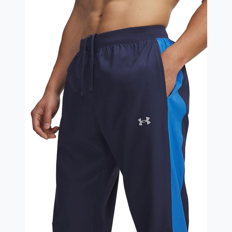 Laufhose Herren Under Armour Velociti Storm washed navy/blue atlantis/reflective 4