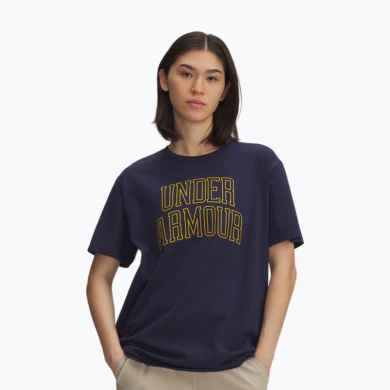 Trainingsshirt Damen Under Armour Rival Campus midnight navy/gold league