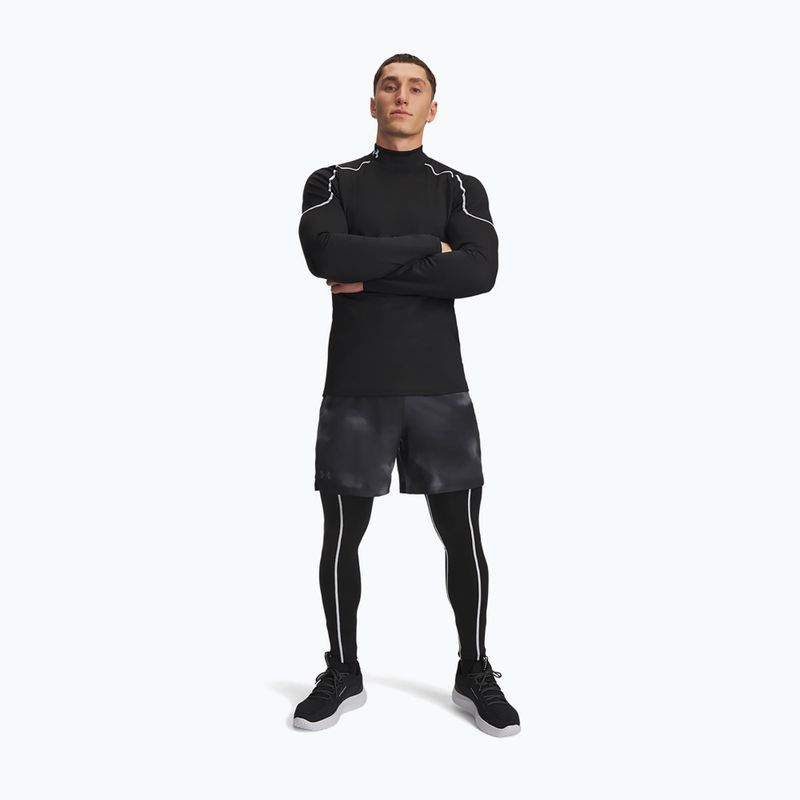 Herrenleggings Under Armour Cold Weather Grid  black/white/white 2