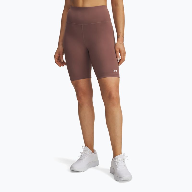 Damen Trainingsshorts Under Armour Motion Bike EMEA Sierra Taupe/Weiß