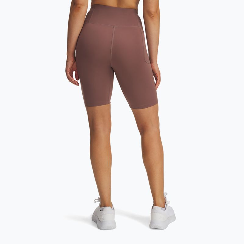 Damen Trainingsshorts Under Armour Motion Bike EMEA Sierra Taupe/Weiß 3