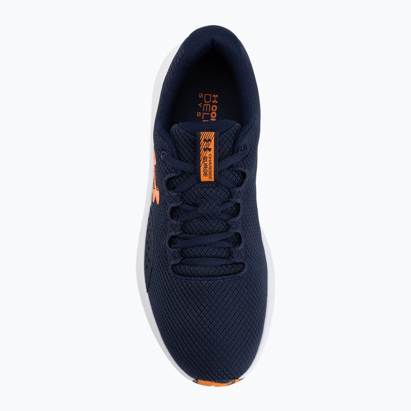 Herren-Laufschuhe Under Armour Charged Surge 4 midnight navy/midnight navy/white 5