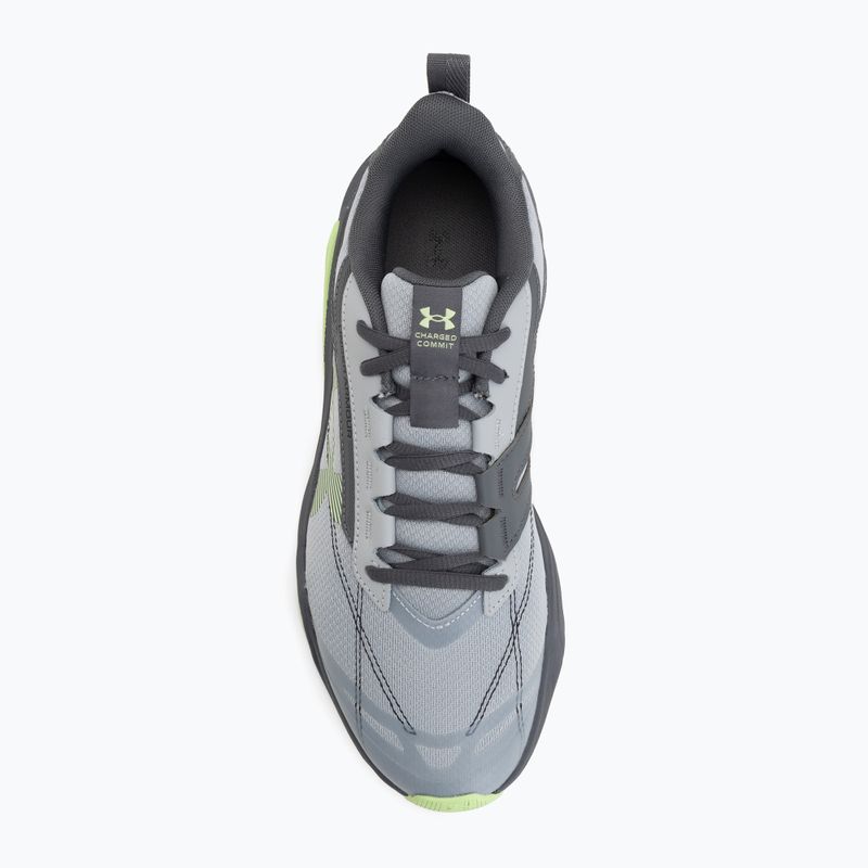 Herren-Trainingsschuhe Under Armour Charged Commit TR 5 mod gray/castlerock/lumos lime 5